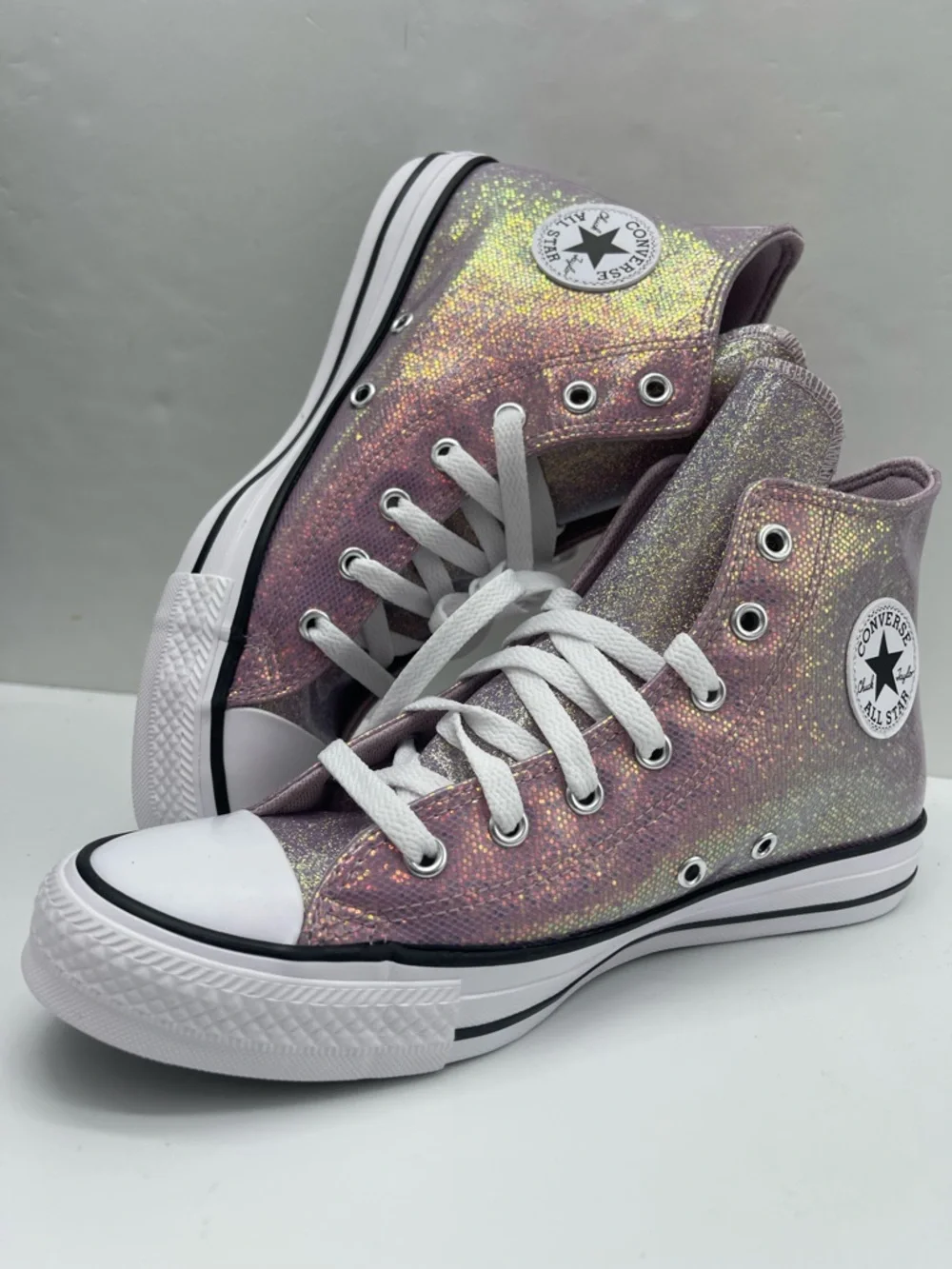 Converse WMNS 8 CTAS Hi Altitude Lilac White Black A14333C High Top Sneakers - Picture 14 of 15